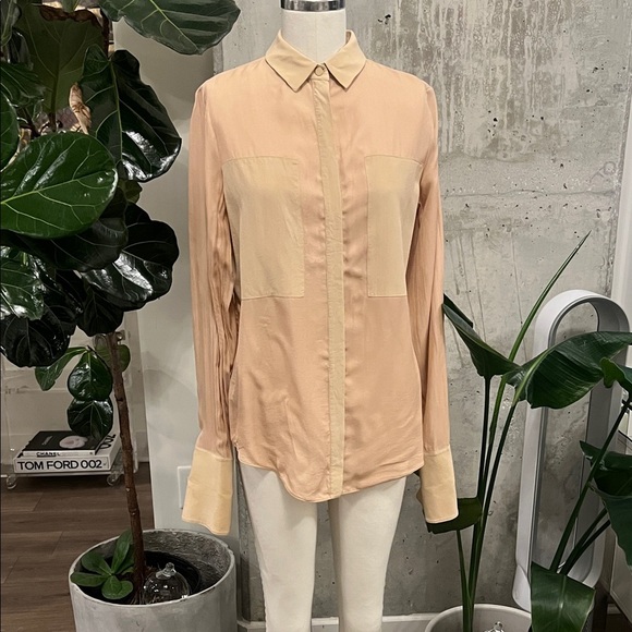Alexander Wang Women's Cream Button Down Shirt - Picture 1 of 7